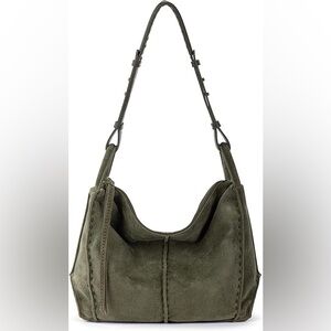 The Sak Los Feliz Hobo Moss Green Suede NWT